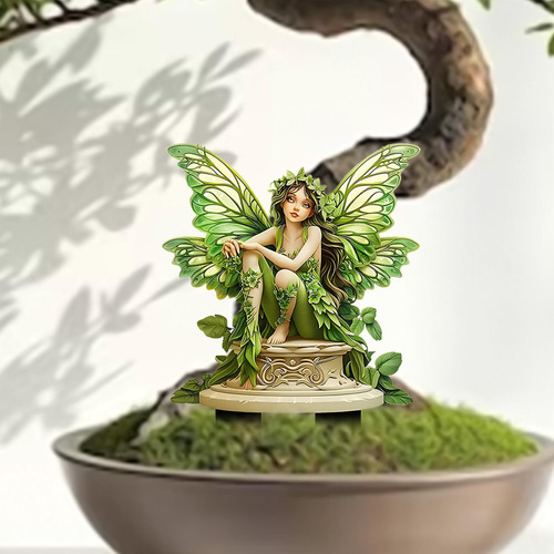 Estaca De Jardín De Hadas, Decoración De 2d, Regalo