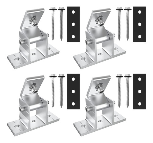 Pacote Com 4 Suportes Para Painéis Solares, Ganchos De Teto,