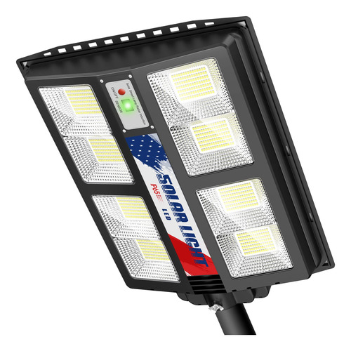 Wywna Farola Solar De 500 W, Luces Solares Para Exteriores,