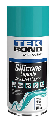 Silicone Líquido Tekspray Incolor 300ml 200g Tekbond Tks2521