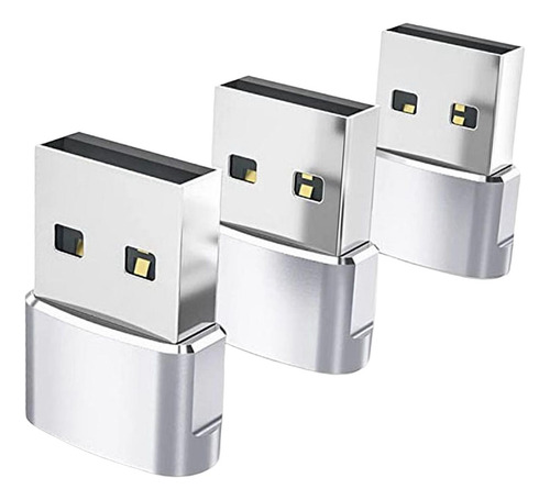 3 Adaptador De 3 Piezas Tipo.1 A Usb 2.0 Hembra A Macho