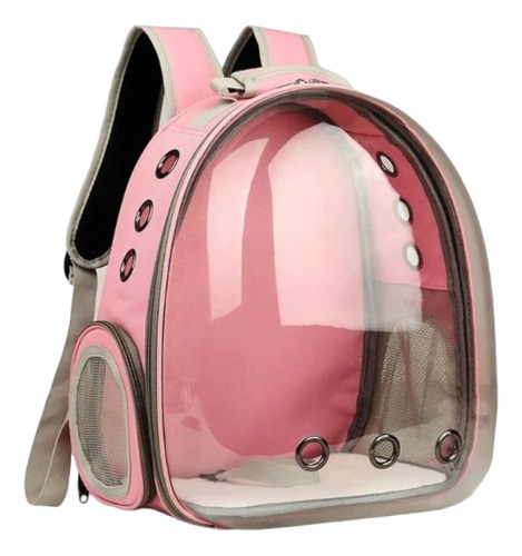 Portu Pets Bolso Morral Rosado Para Gatos Y Perros Pequeños