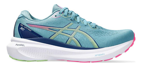 Zapatillas Asics Gel-kayano 30 Gris Blue/lime Green Mujer