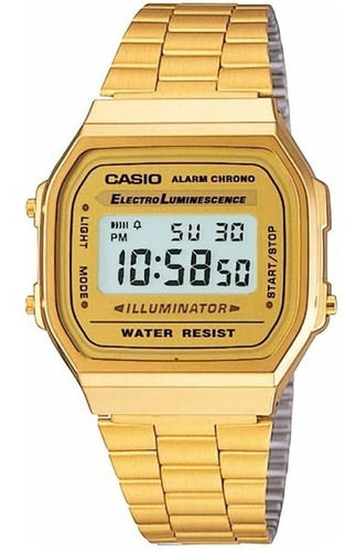 Reloj Casio Vintage A-168wg-9w Venta Oficial 24 Meses Gtia