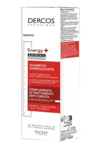 Vichy Dercos Shampoo Energizante Anticaida 2 Unids De 200ml