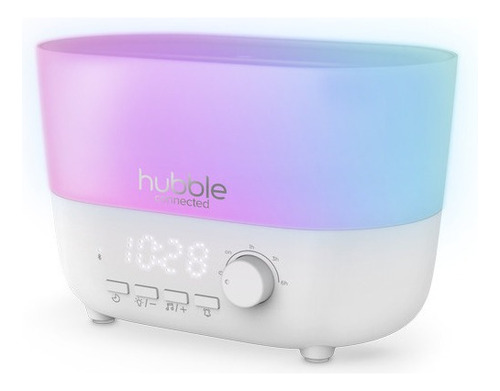 Hubble Mist - Humidificador Difusor Aroma Altavoz Luz Reloj Color Blanco