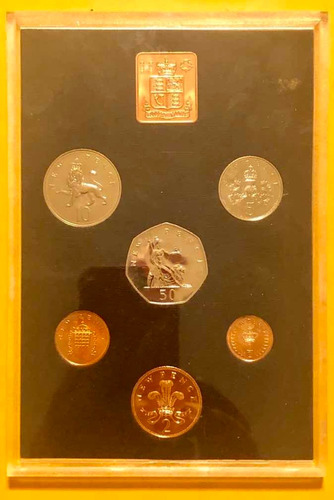 Set 6 Monedas 1971 Inglaterra Ynorte Irlanda Sistema Décimal (Usado)