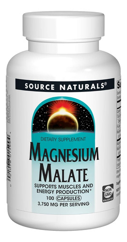 Magnesio Malato Source Naturals - Unidad a $77900