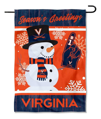 Virginia Cavaliers Holiday Winter Snow Garden Banner Fl...