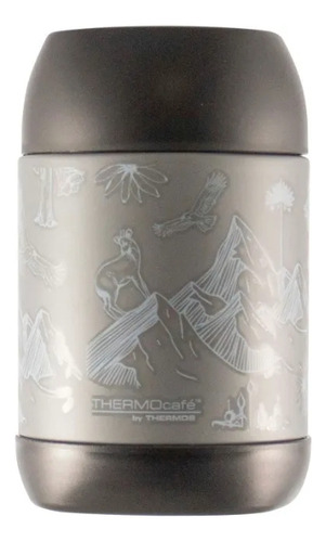 Termo Comida 500ml Acero Inox Fauna Gris Thermos