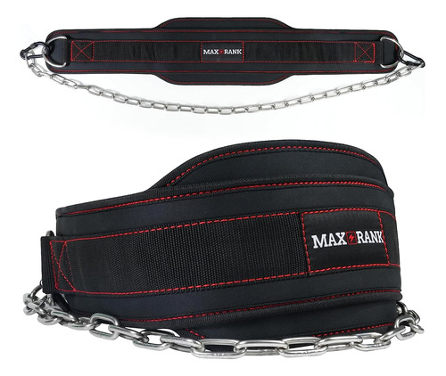 Maxrank Cinturon Inmersion Para Levantamiento Pesa Cadena