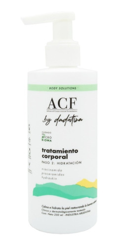 Acf By Dadatina Body Solutions Paso 2 Hidratación 3c 