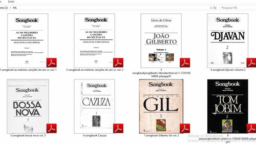 Songbook Cifras Violão E Guitarra Kit26 Books Pdf Sem Frete