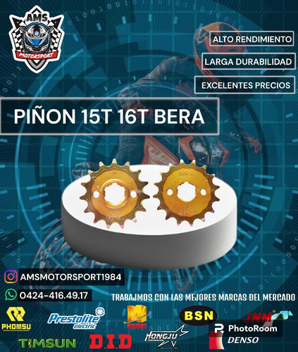 Piñon 15t 16t Bera 