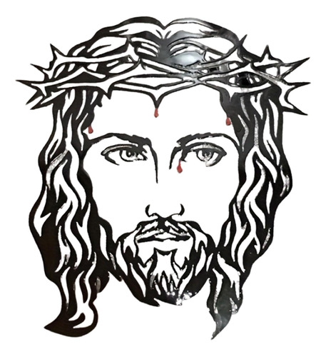 Corona De Casco De Jesús Con Espinas, Letrero Artesanal De