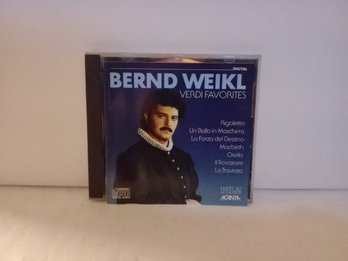 Bernd Weikl- Verdi Favorites- Cd, Alemania, 1982