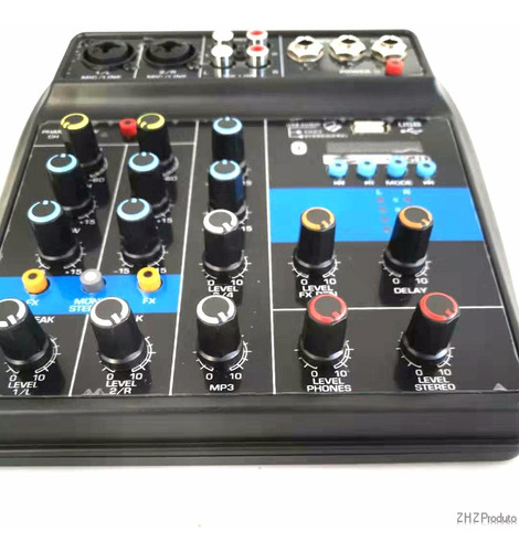 Mesa Crossover Stereo Mx Player Bluetooth Usb Mixer Som 4cn.