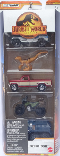 Matchbox 5 Pack Jurassic World Dominium - Raro Novo Lacrado