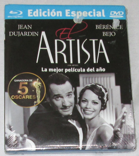 Pelicula El Artista. Bluray + Dvd.