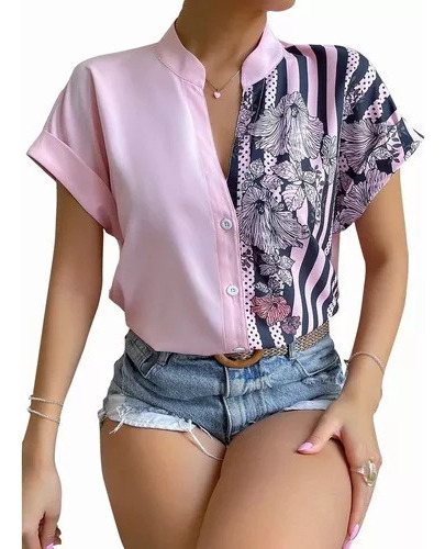 Camisa Oficial De Cercanías Estampada Para Mujer