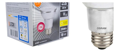 Lampada Led Par 20 Osram 7w. 3000k. 525lm E-27