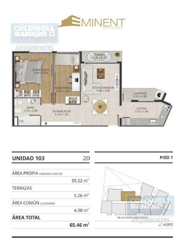 Imagen 2 de 12 de Venta Apartamento Dos Dormitorio Con Renta En Bella Vista 103
