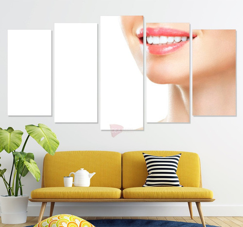 Políptico Dentista Cdn47 Canvas Grueso 200x105