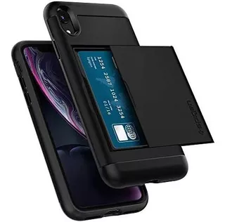 Funda Spigen Slim Armor Cs Para iPhone XR Negro