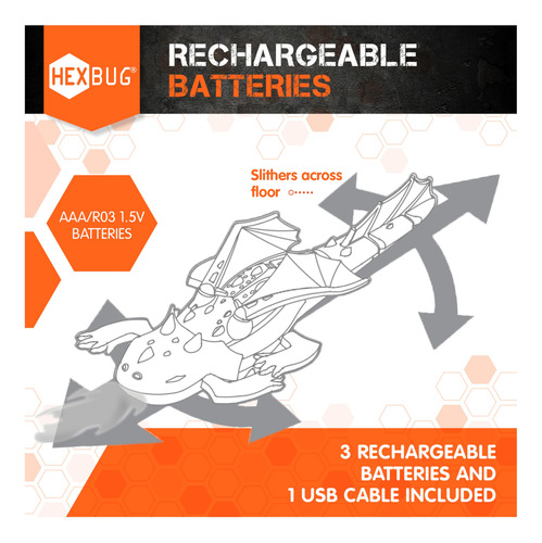 Control Remoto Robot Dragon Hexbug Recargable Para Niños May