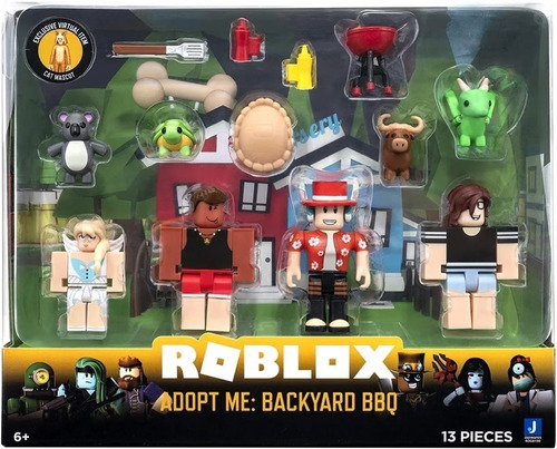 Roblox Adopt Me Backyard Bbq Collection Figuras + Code