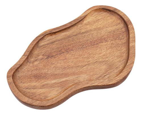 Acacia Madera Sirviendo La Bandeja Placa De Sushi Comida
