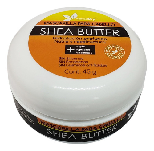 Mascarilla Para Cabello Shea Butter Argán 45g Naturaldry