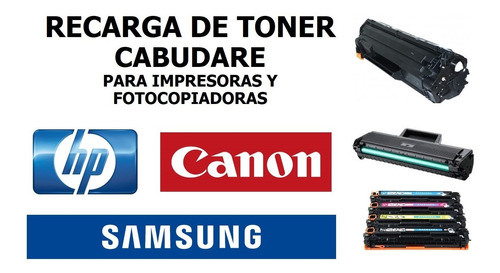 Recarga De Toner Hp 12a 35a 36a 78a 83a 85a 310a 320a 540a 