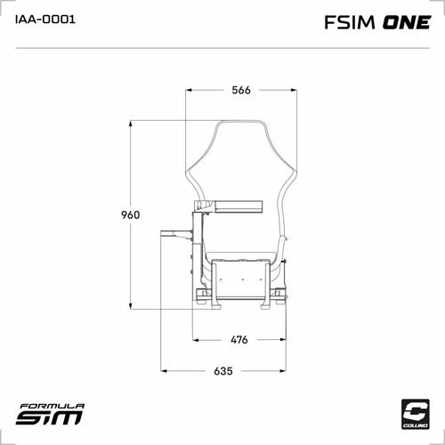 Imagen 3 de 10 de Simulador De Manejo Fsim One Collino + Soporte Para 1 Tv