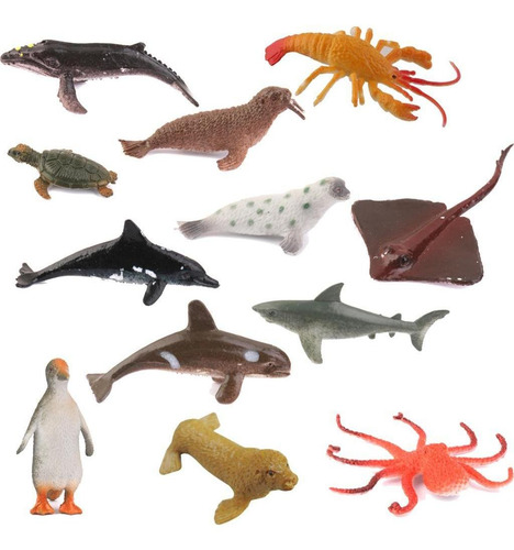 Juguetes Para La 4cm Criaturas Acuáticas/4cm/12pcs