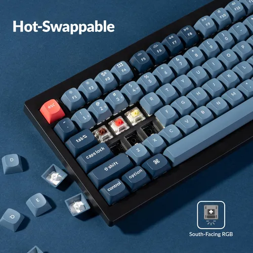 Teclado Mecanico Keychron V1 Max 75% Custom Brown Switches