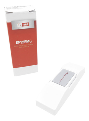 8 Botones De Pánico Sfire 23 X 75 X 15 Mm Blanco Sf12emg