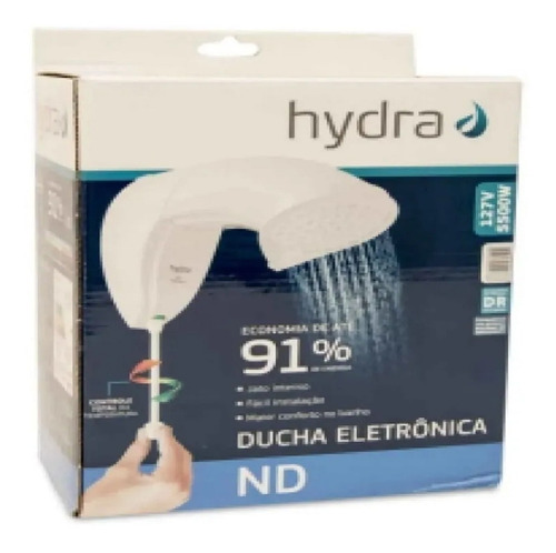 Imagem 1 de 5 de Chuveiro Ducha Eletrônica Jato Intenso Hydra Nd 5500w 127v