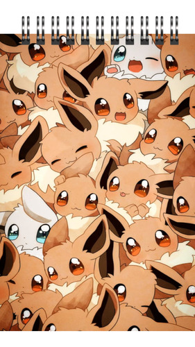 Croquera - Cuaderno De Dibujo De Pokemon Eevee 