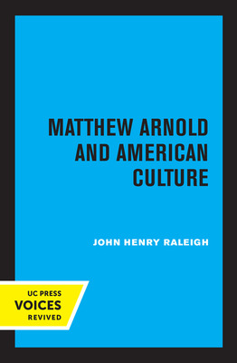 Libro Matthew Arnold And American Culture - Raleigh, John...