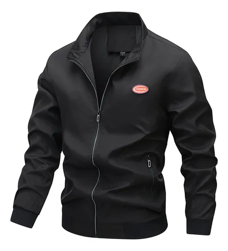 comprar Chamarras Negra Hombres Abrigos Casual De Caballero Chaqueta