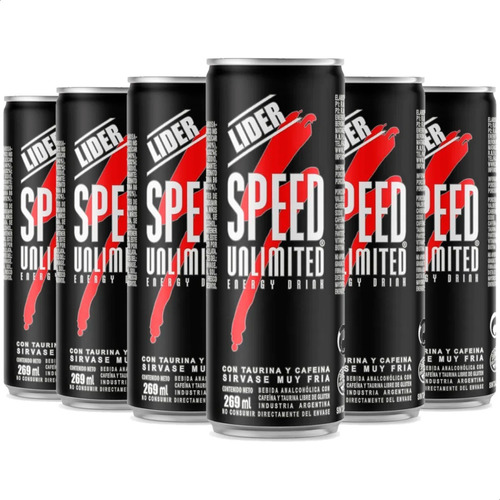 Speed Energizante Unlimited Lata 250 Ml X 6 Unidades