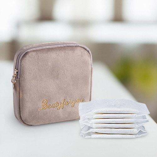 ( Bolsa De Almacenamiento De Toallas Sanitarias Caqui