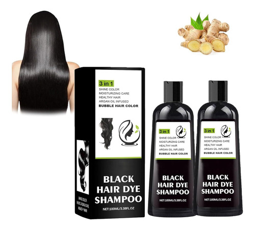 Black Hair Dye Shampoo,black Hair Dye Shampoo 3 In 1,