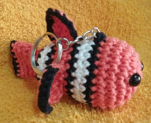 Imagem 3 de 3 de Chaveiro Amigurumi Peixe