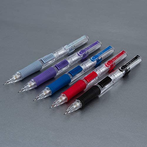 Lápis Mecânico Pentel Quick Click (0,5 Mm), Cano Cinza, Cai