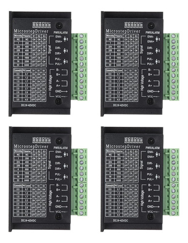 Controladores De Motor Paso A Paso Tb6600, Paquete De 4 Unid