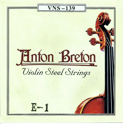 Cordatura De Violín 4/4 Anton Breton Vns-139 Núcleo De Acero