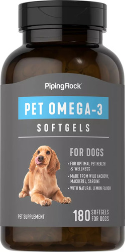 Omega-3 Para Perros 180 Cápsula Blandas De Liberación Rápida