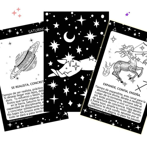 Oráculo Astrológico Sagitario - Tuluz (instruct + 22 Cartas)